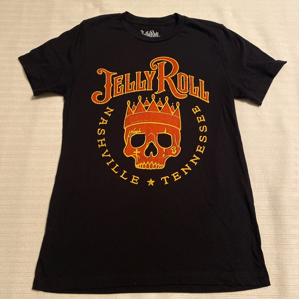 Black and Orange Jelly Roll Graphic T-Shirt